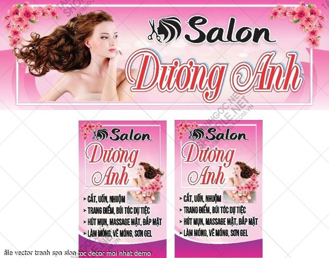 file vector tranh spa slon toc decor moi nhat